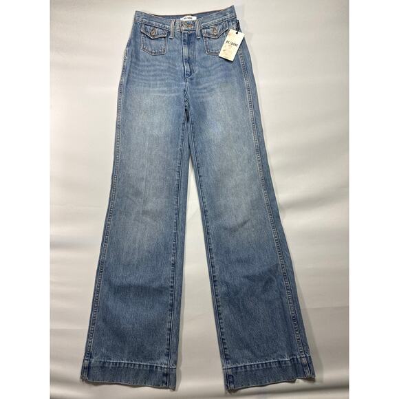 Re/Done Denim - NWT Re/Done Women's Vintage Fade 70s Pocket Wide Leg Jeans - Size 24 (25x33.5)